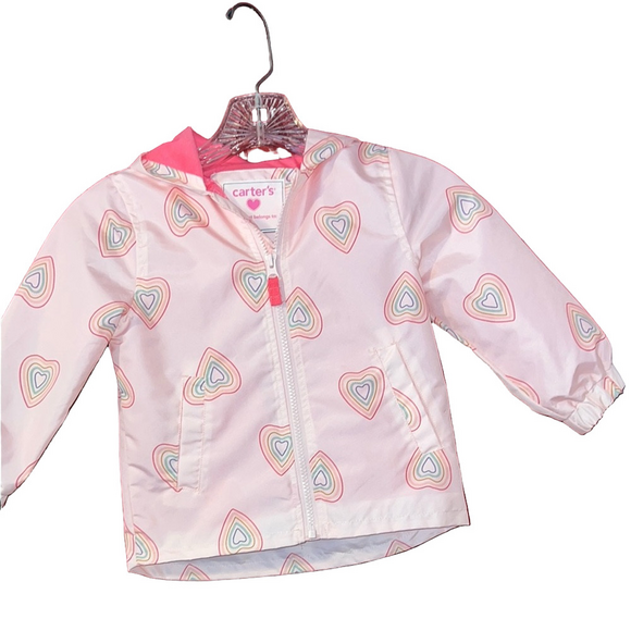 Carter's Other - Carter's Light Pink Heart Print Jacket